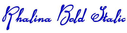 Rhalina Bold Italic लिपि